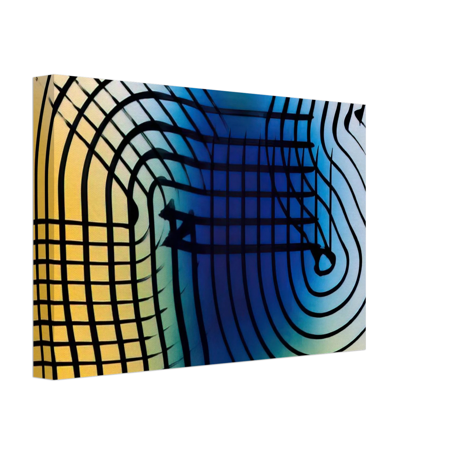 Hans Hartung - Untitled - 1973 Canvas - 40x60 cm / 16x24 inches-canvas