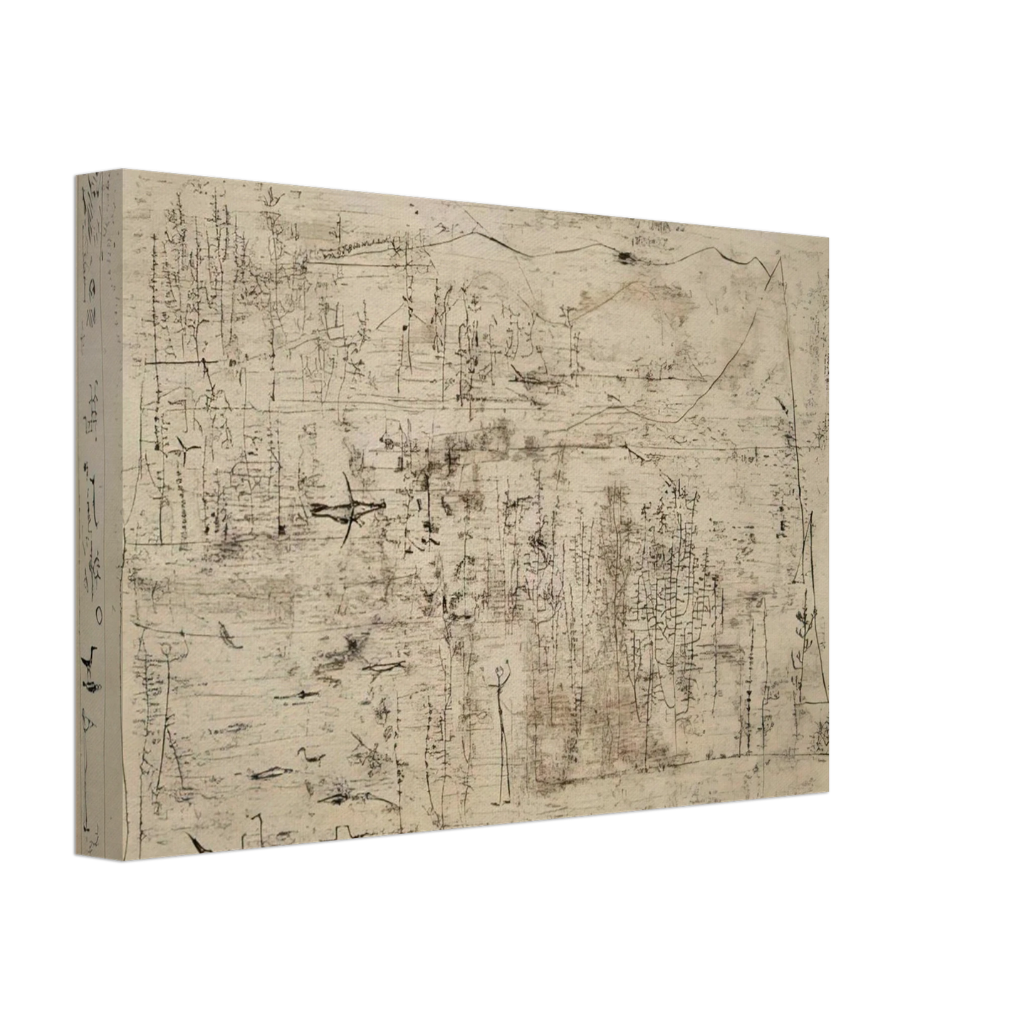 Zao Wou-Ki - FLORA AND FAUNA 1951 Canvas - 40x60 cm / 16x24 inches-canvas