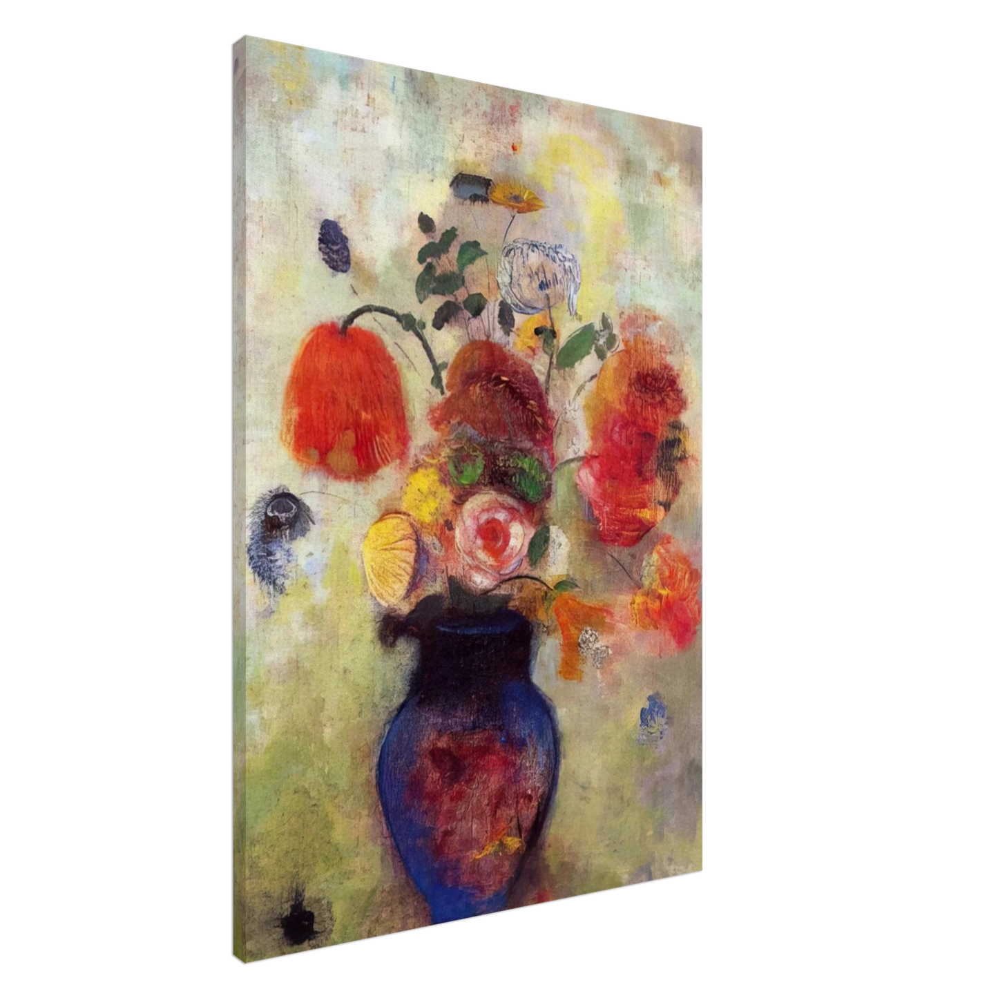 Odilon Redon - BOUQUET OF FLOWERS 3 Canvas - 20x30 cm / 8x12 inches-canvas