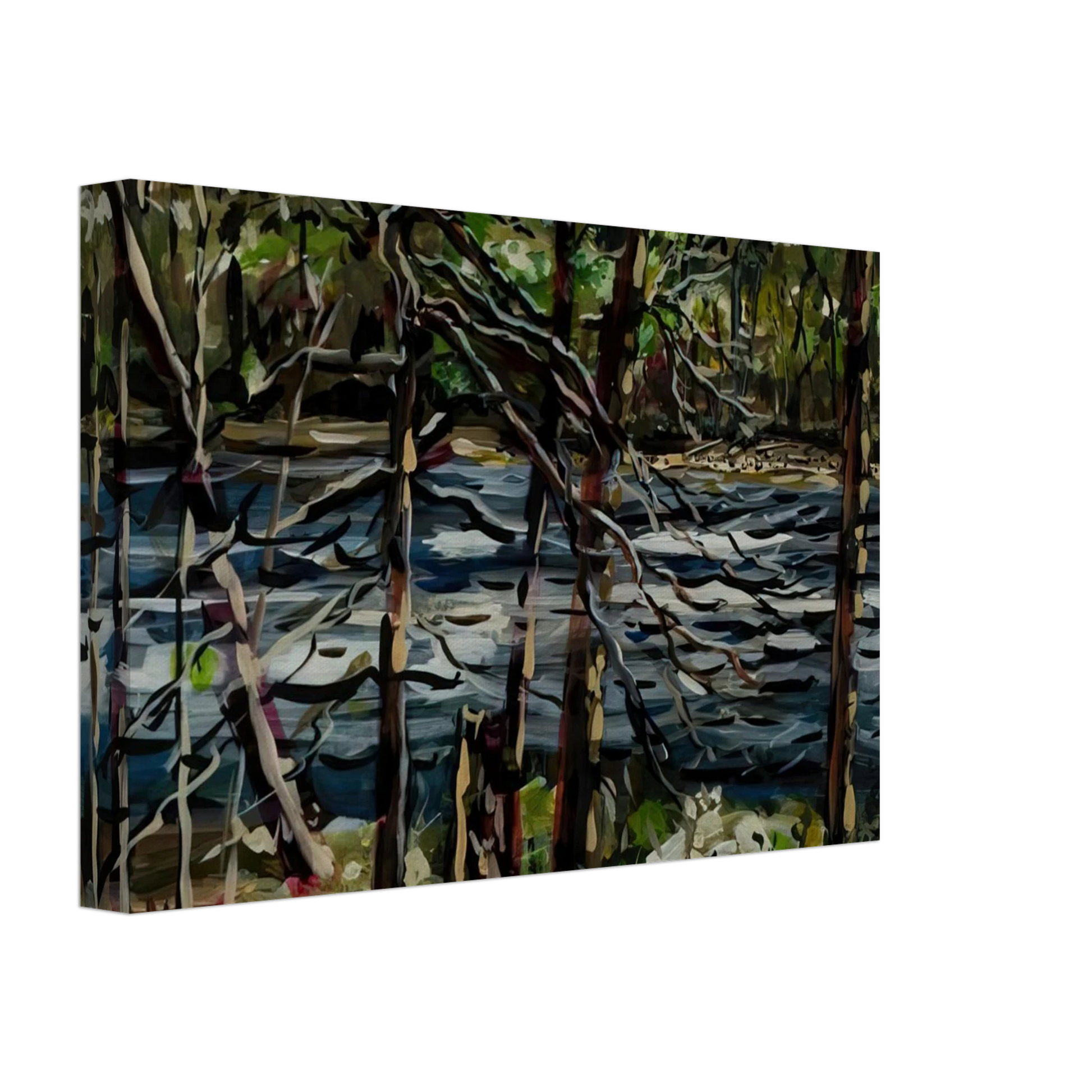 Ivan Albright - ST MARY S RIVER GEORGIA 1964 Canvas - 40x60 cm / 16x24 inches-canvas