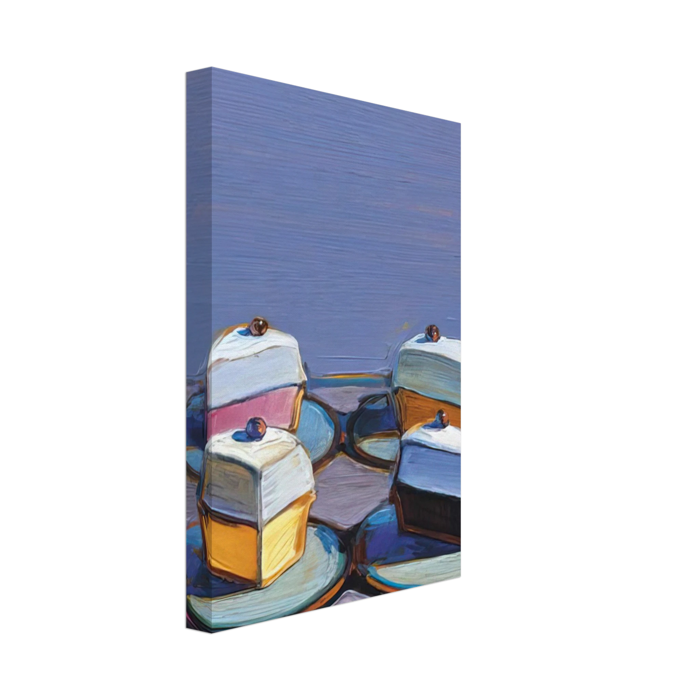 Wayne Thiebaud - Meringue Mix - 1999 Canvas - 40x60 cm / 16x24 inches-canvas
