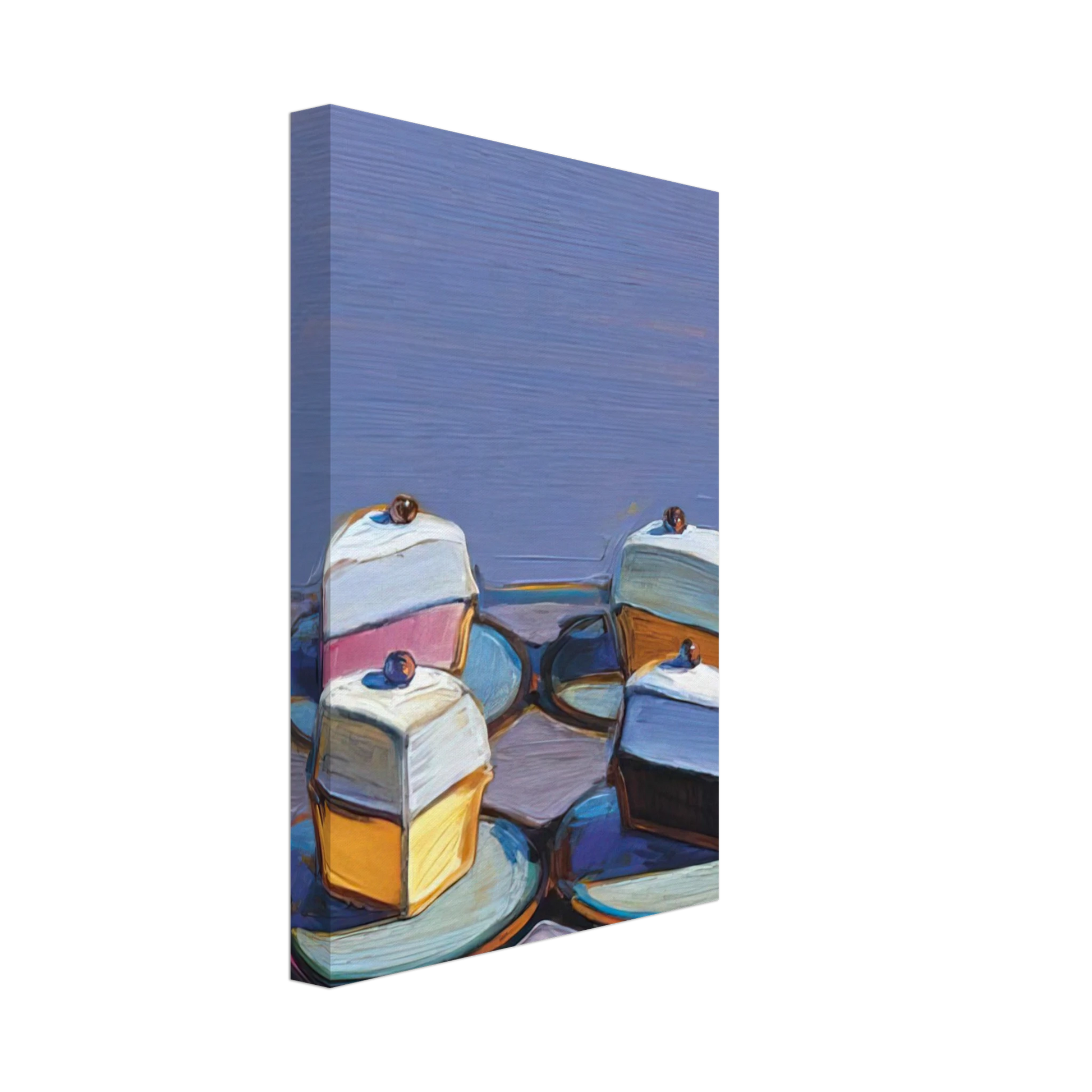 Wayne Thiebaud - Meringue Mix - 1999 Canvas - 40x60 cm / 16x24 inches-canvas