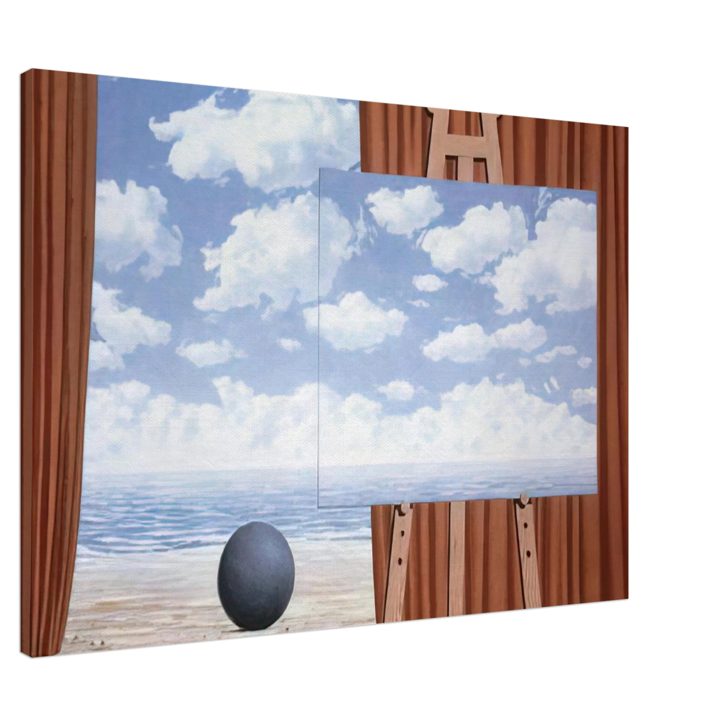 Rene Magritte - THE FAIR CAPTIVE 1965 Canvas - 20x30 cm / 8x12 inches-canvas