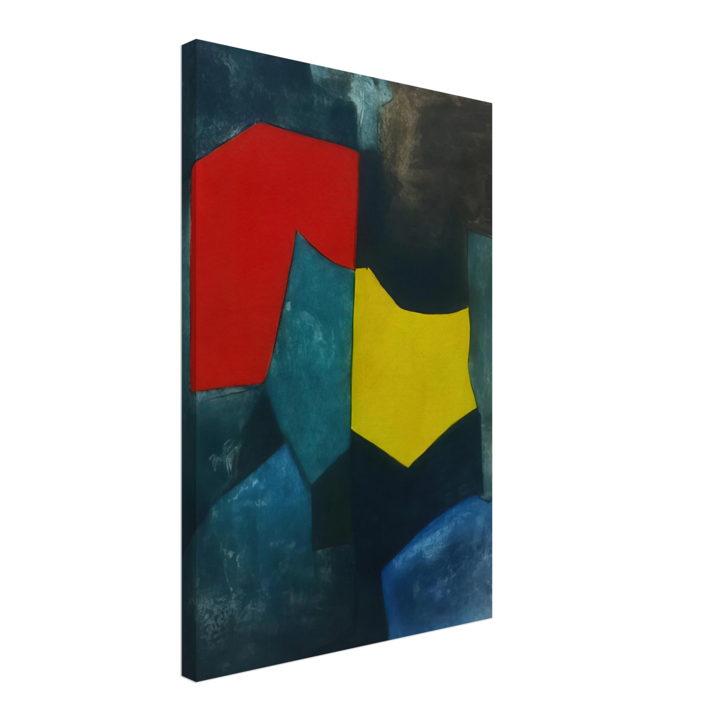 Serge Poliakoff - XVI - 1964 Canvas - 40x60 cm / 16x24 inches-canvas