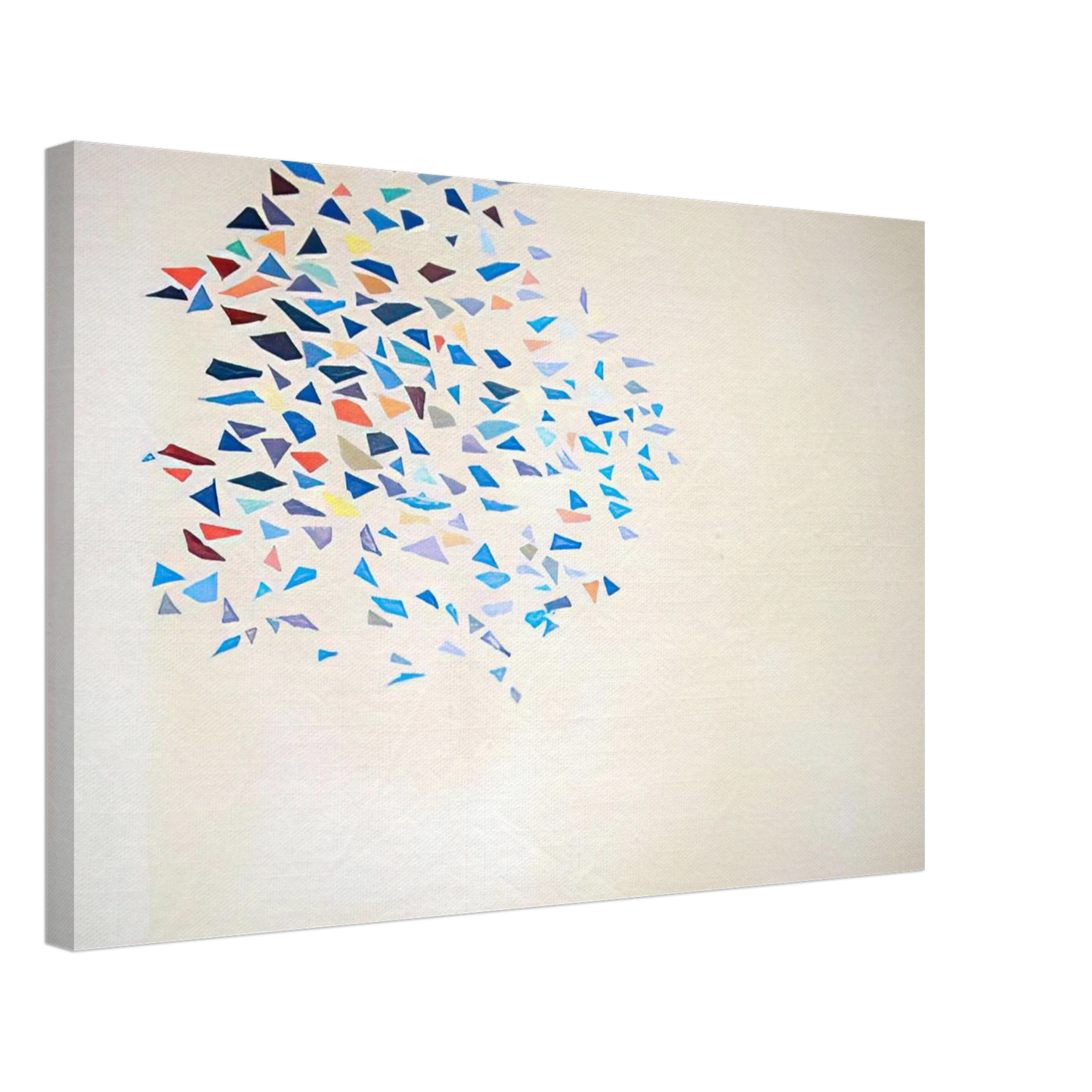 Robert Goodnough - Color Shapes - 1975 Canvas - 70x100 cm / 28x40 inches-canvas