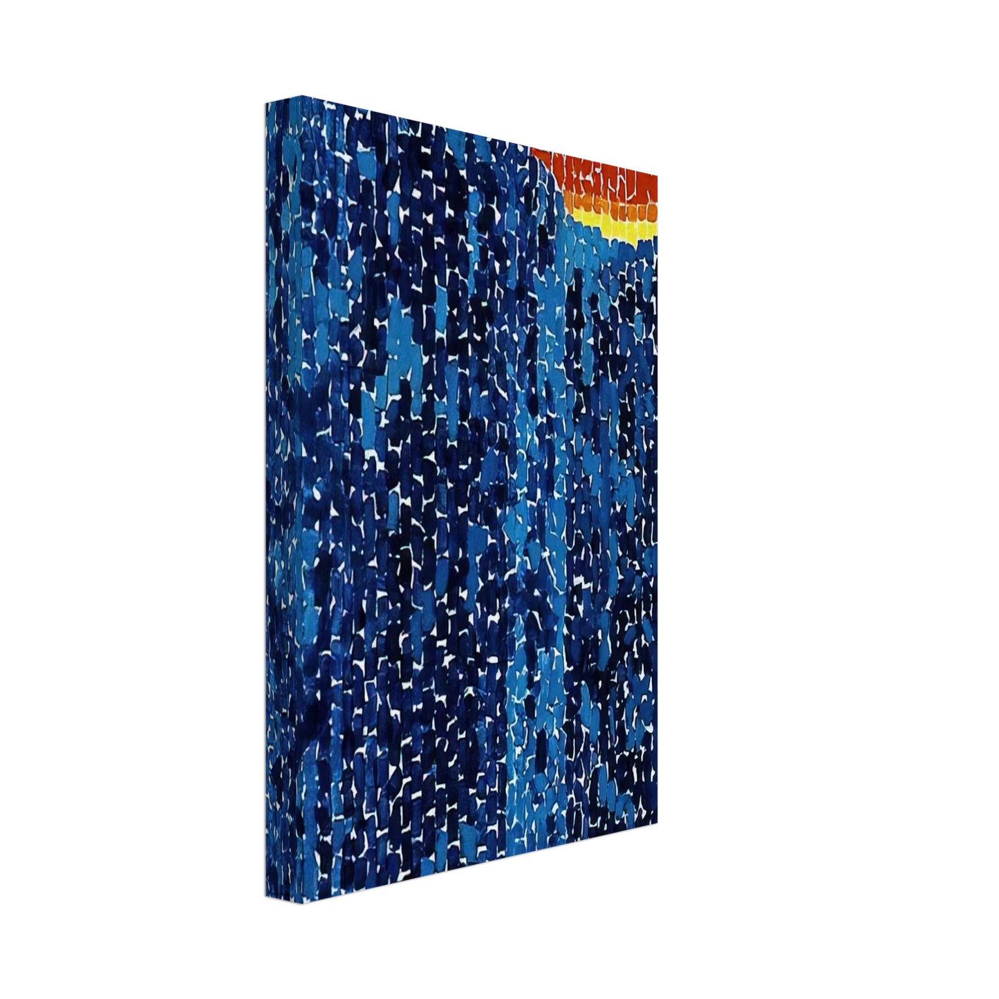 Alma Woodsey Thomas - STARRY NIGHT AND THE ASTRONAUTS 1972 Canvas - 70x100 cm / 28x40 inches-canvas