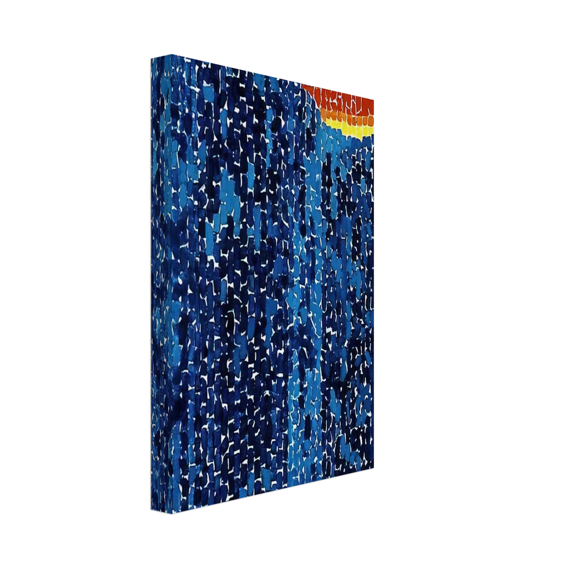 Alma Woodsey Thomas - STARRY NIGHT AND THE ASTRONAUTS 1972 Canvas - 70x100 cm / 28x40 inches-canvas