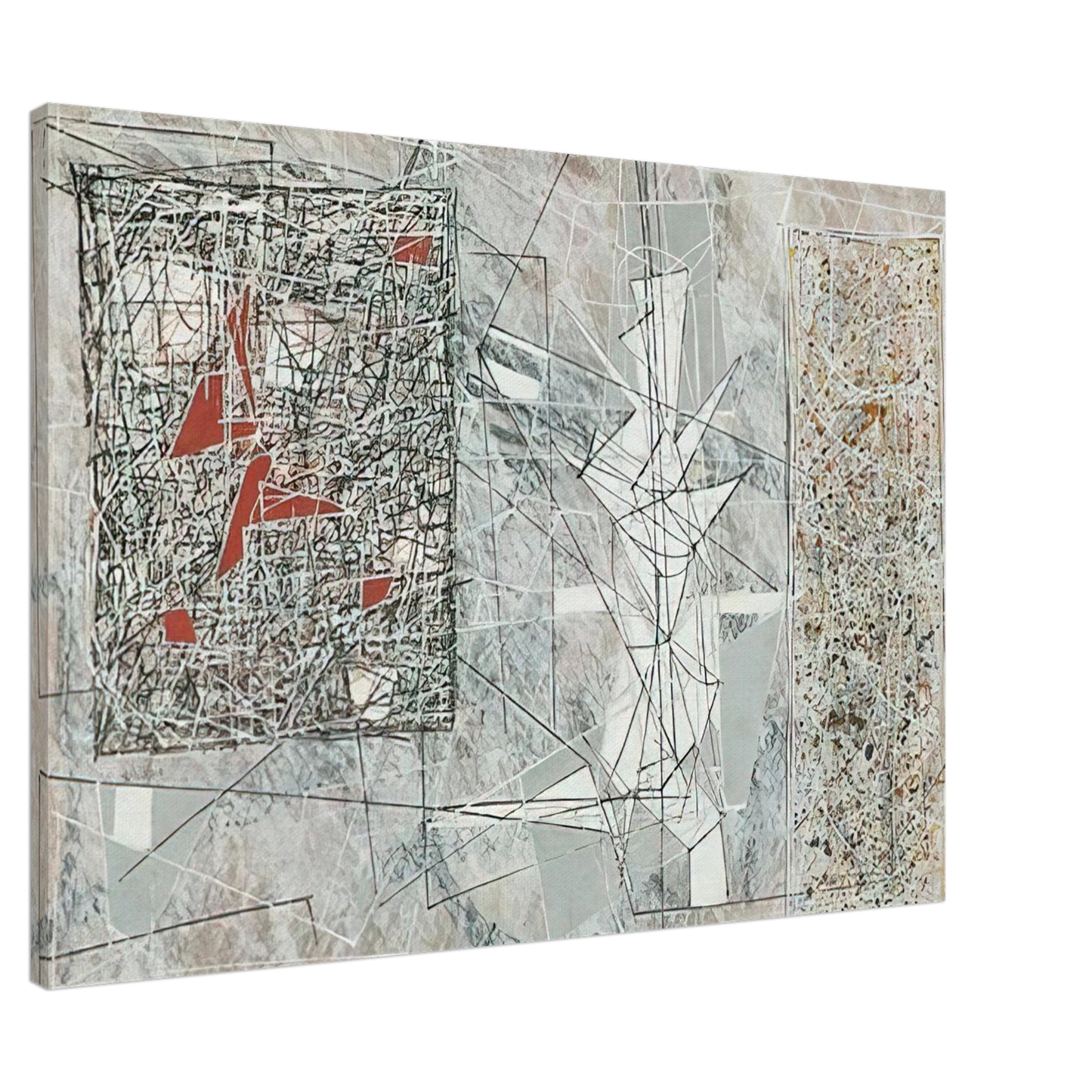 Jimmy Ernst - White Space - 1951 Canvas - 20x30 cm / 8x12 inches-canvas