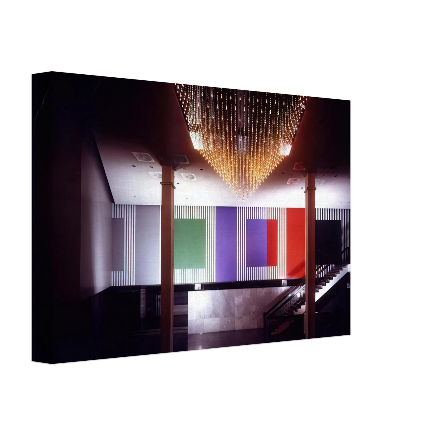 Daniel Buren - Double Rhythm - 1991 Canvas - 40x60 cm / 16x24 inches-canvas