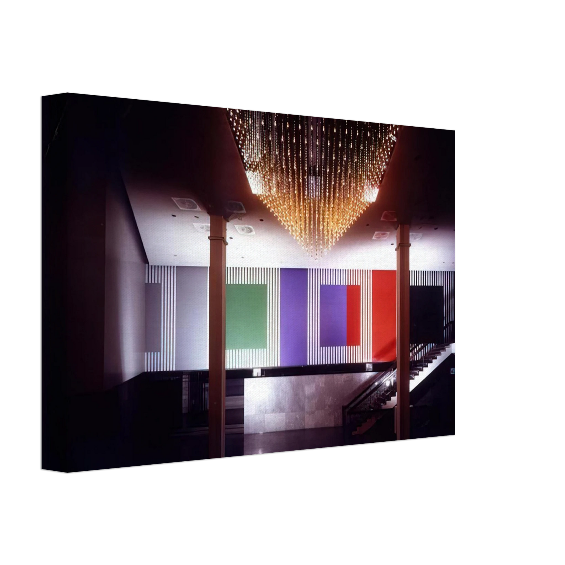 Daniel Buren - Double Rhythm - 1991 Canvas - 40x60 cm / 16x24 inches-canvas