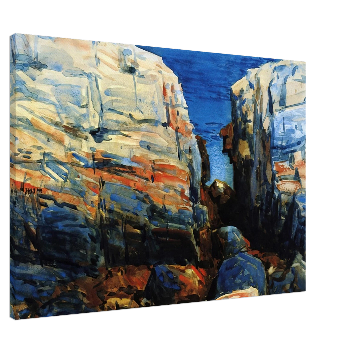 Childe Hassam - The Gorge, Appledore Canvas - 20x30 cm / 8x12 inches-canvas