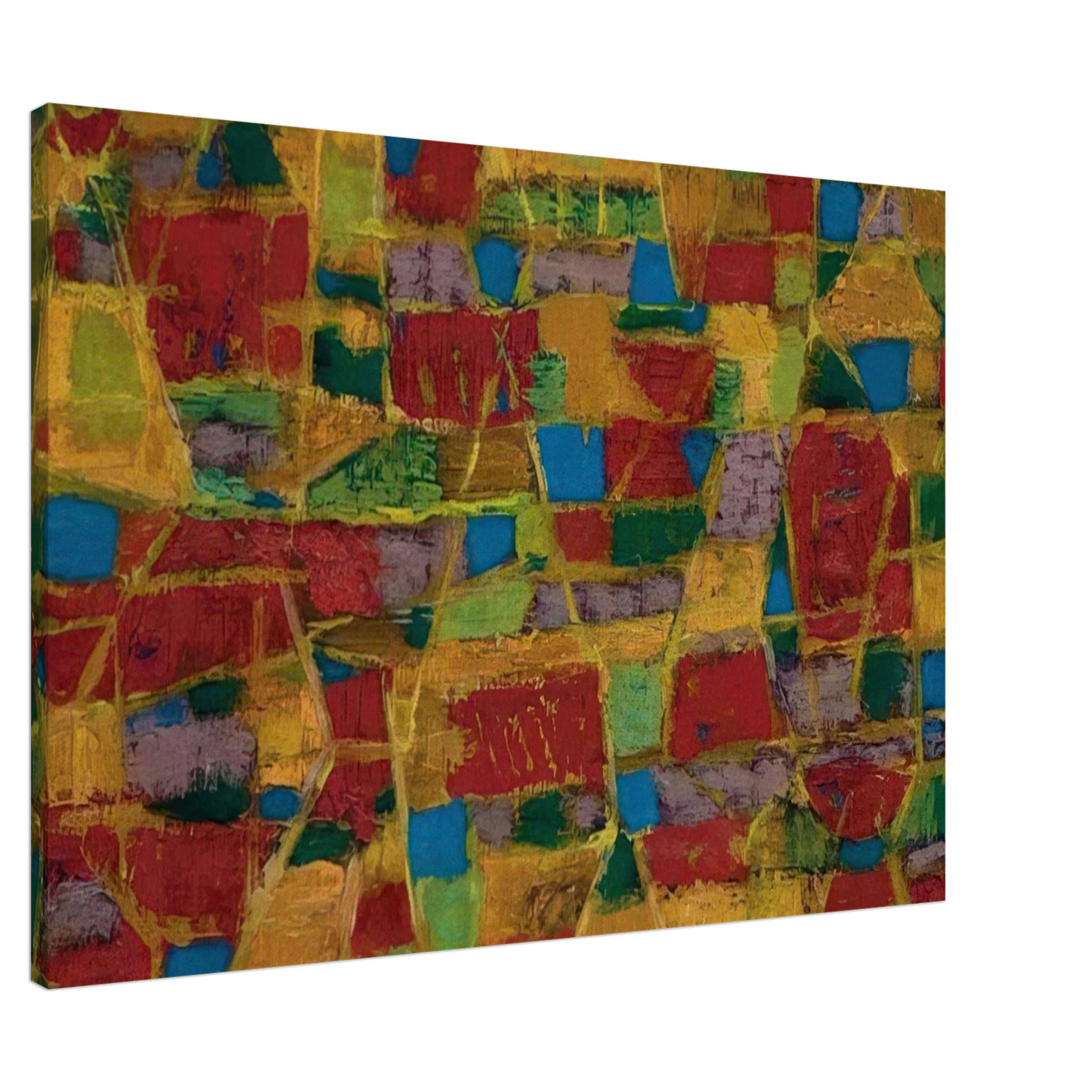 Alfred Manessier - Champs de ble - 1949 Canvas - 20x30 cm / 8x12 inches-canvas