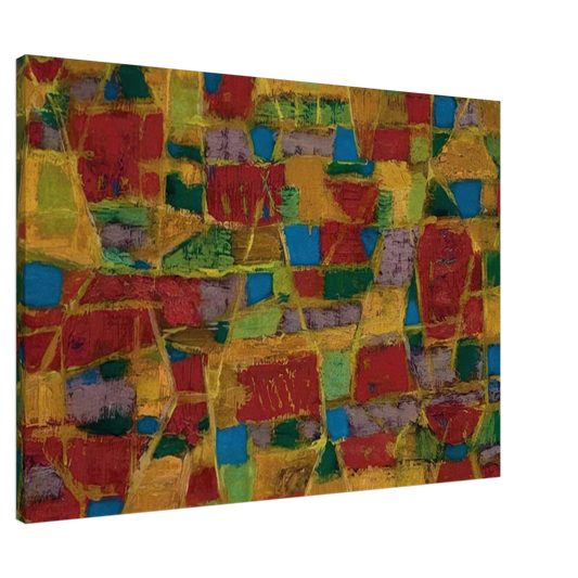 Alfred Manessier - Champs de ble - 1949 Canvas - 20x30 cm / 8x12 inches-canvas