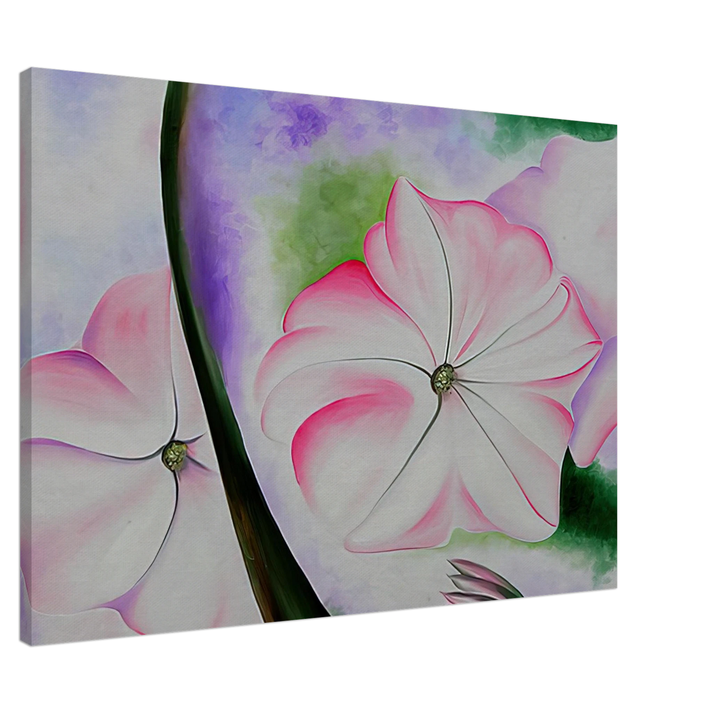 Georgia O'Keeffe - Petunia No. 2 Canvas - 20x30 cm / 8x12 inches-canvas