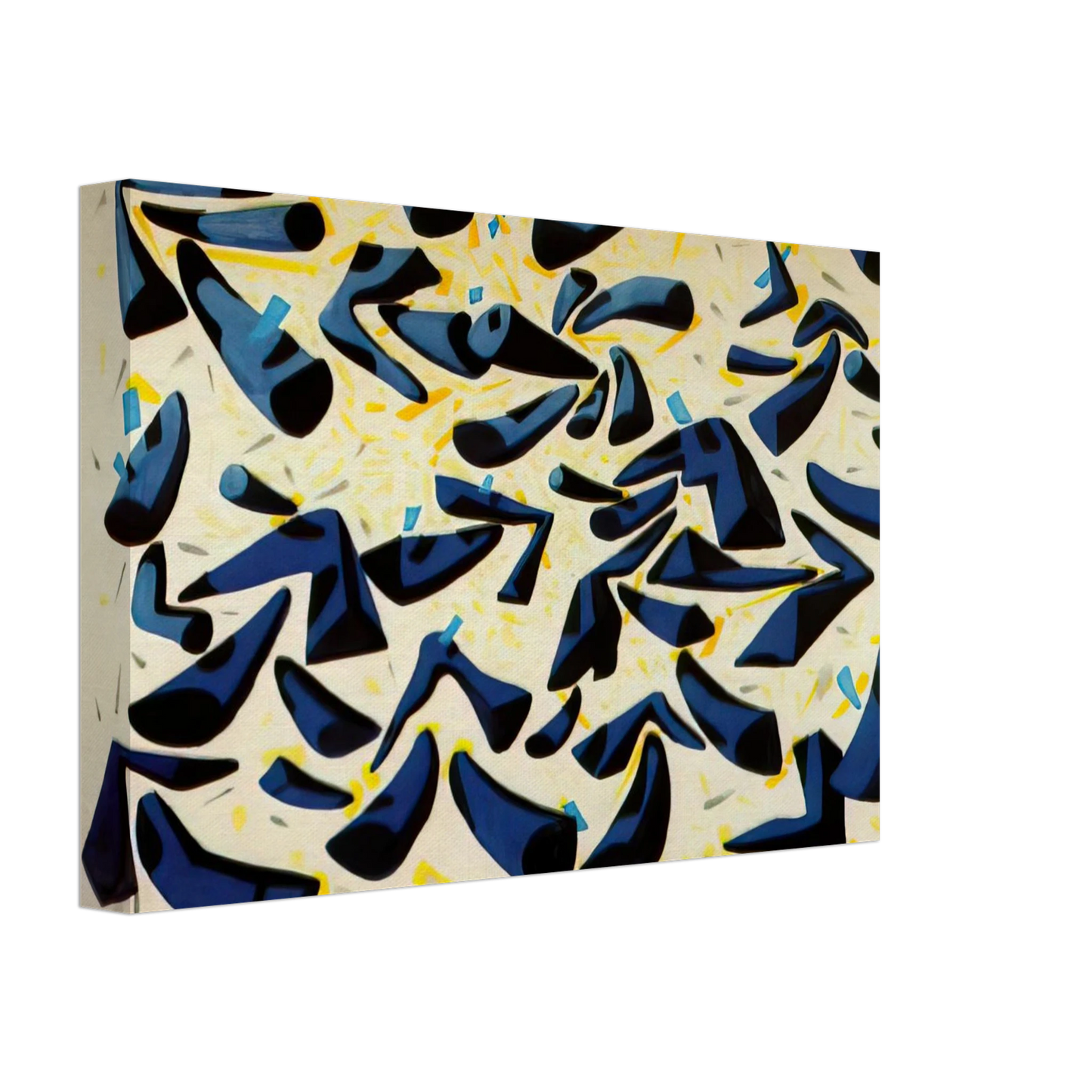 Salvador Dali - BLUE HORNS DESIGN FOR A SCARF Canvas - 70x100 cm / 28x40 inches-canvas