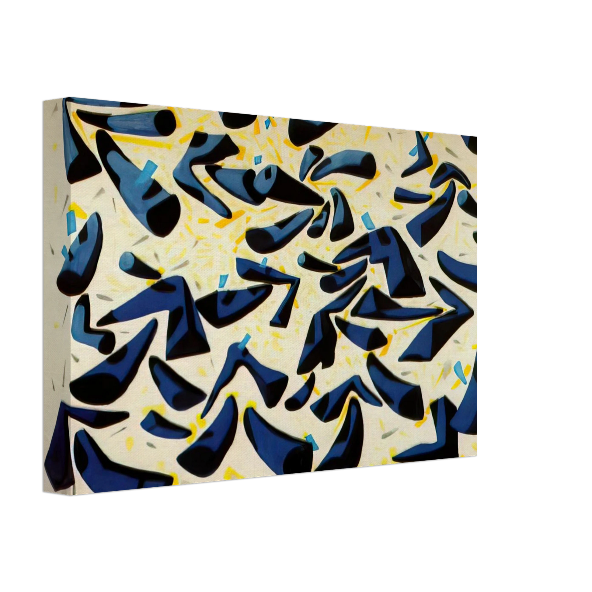 Salvador Dali - BLUE HORNS DESIGN FOR A SCARF Canvas - 70x100 cm / 28x40 inches-canvas