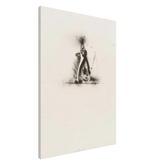 Jim Dine - UNTITLED FROM TEN WINTER TOOLS 1973 1 Canvas - 20x30 cm / 8x12 inches-canvas