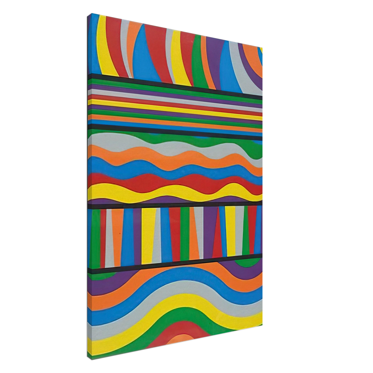 Sol LeWitt - Linear Composition Canvas - 20x30 cm / 8x12 inches-canvas
