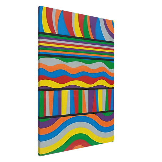 Sol LeWitt - Linear Composition Canvas - 20x30 cm / 8x12 inches-canvas