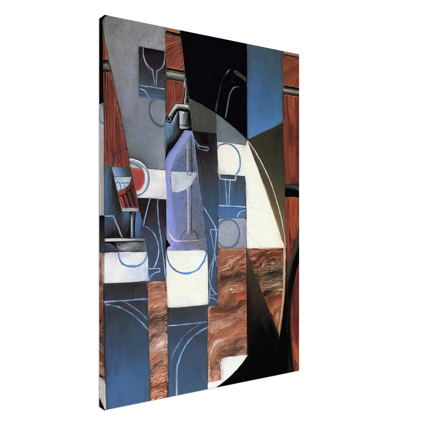 Juan Gris - THE SIPHON 1913 Canvas - 20x30 cm / 8x12 inches-canvas