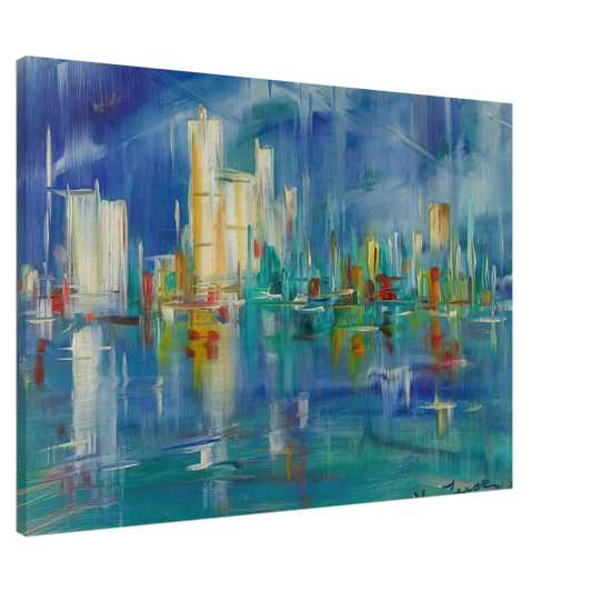 Konrad Zuse - Untitled - 1985 Canvas - 20x30 cm / 8x12 inches-canvas