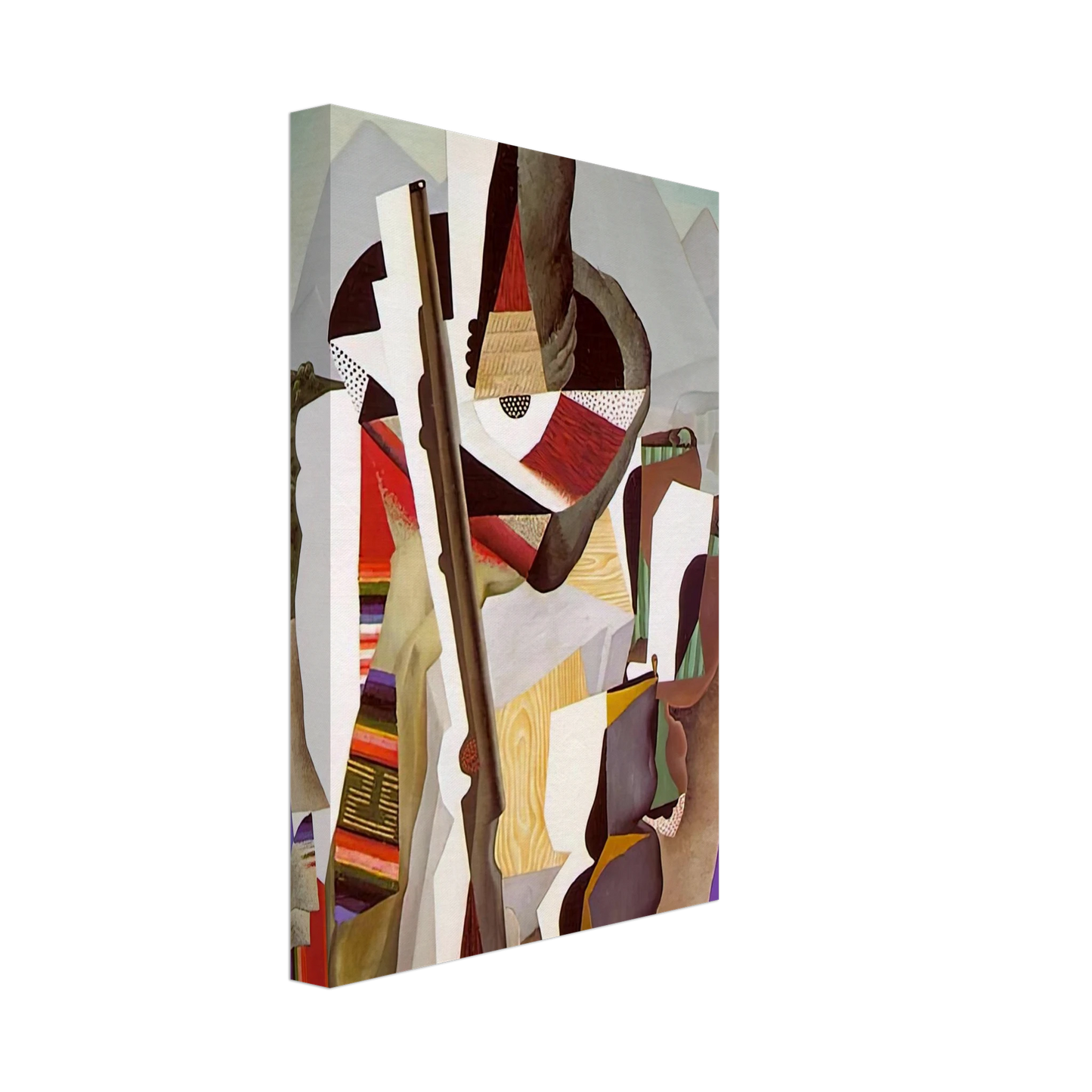 Diego Rivera - ZAPATISTA LANDSCAPE THE GUERRILLA 1915 Canvas - 40x60 cm / 16x24 inches-canvas