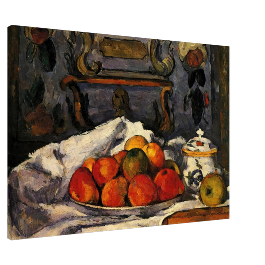 Paul Cezanne - Dish of Apples Canvas - 20x30 cm / 8x12 inches-canvas