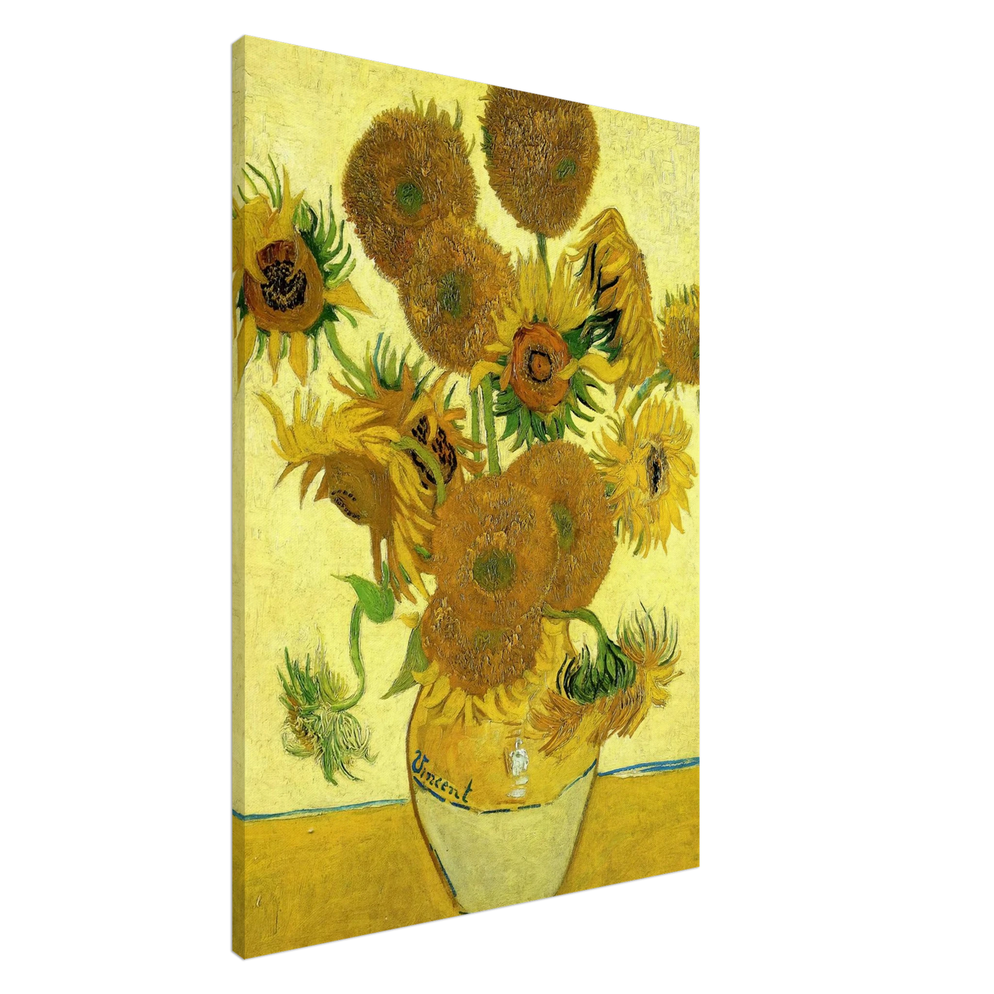 Vincent van Gogh - Still Life - Vase with Fifteen Sunflowers Canvas - 20x30 cm / 8x12 inches-canvas