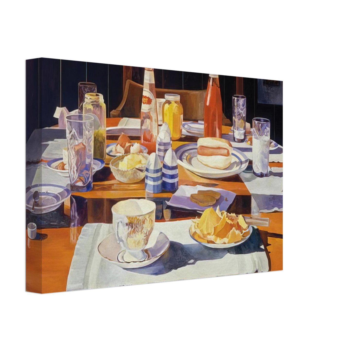 Mary Pratt - Supper Table - 1969 Canvas - 70x100 cm / 28x40 inches-canvas
