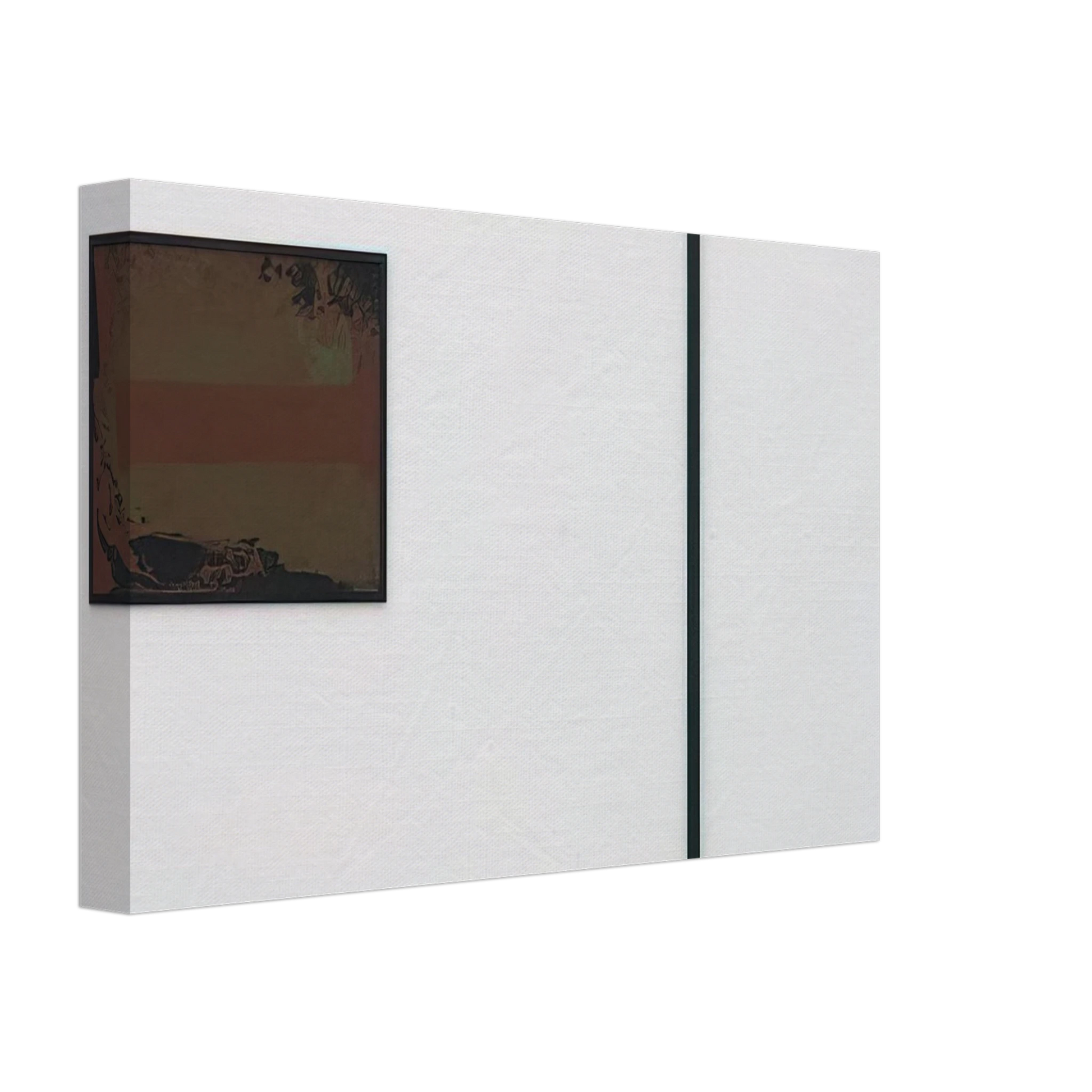 Blinky Palermo - untitled T-formiges Objekt mit Gouache - 1972 Canvas - 70x100 cm / 28x40 inches-canvas