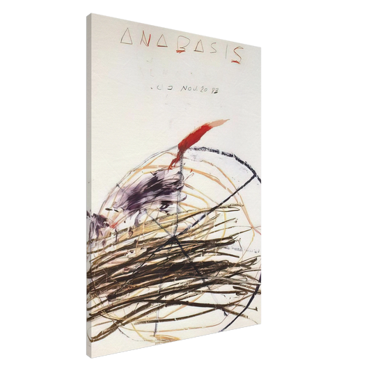 Cy Twombly - Anabasis  Xenephon  Canvas - 20x30 cm / 8x12 inches-canvas
