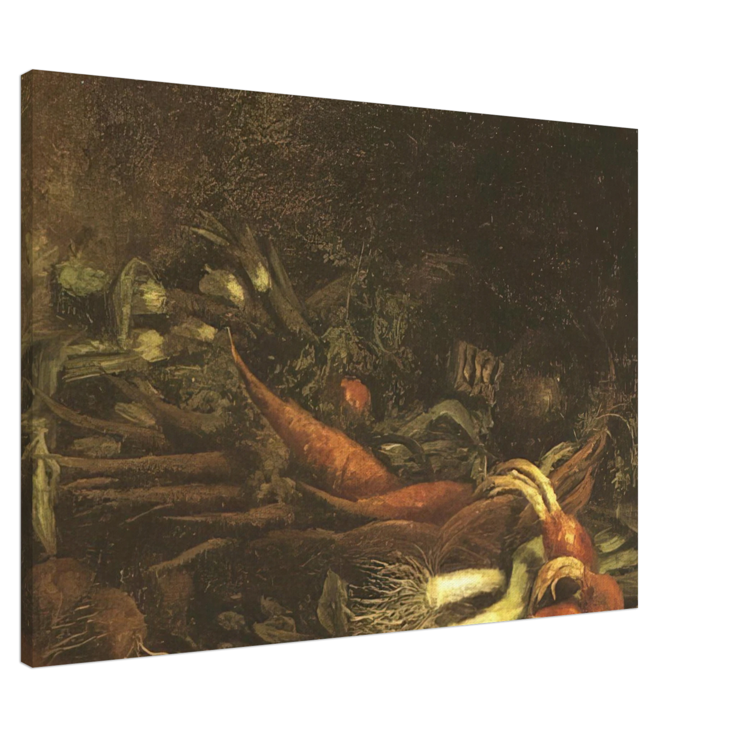 Vincent van Gogh - Still life with a basket of vegetables Canvas - 20x30 cm / 8x12 inches-canvas