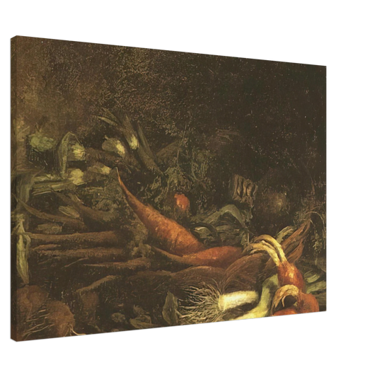Vincent van Gogh - Still life with a basket of vegetables Canvas - 20x30 cm / 8x12 inches-canvas