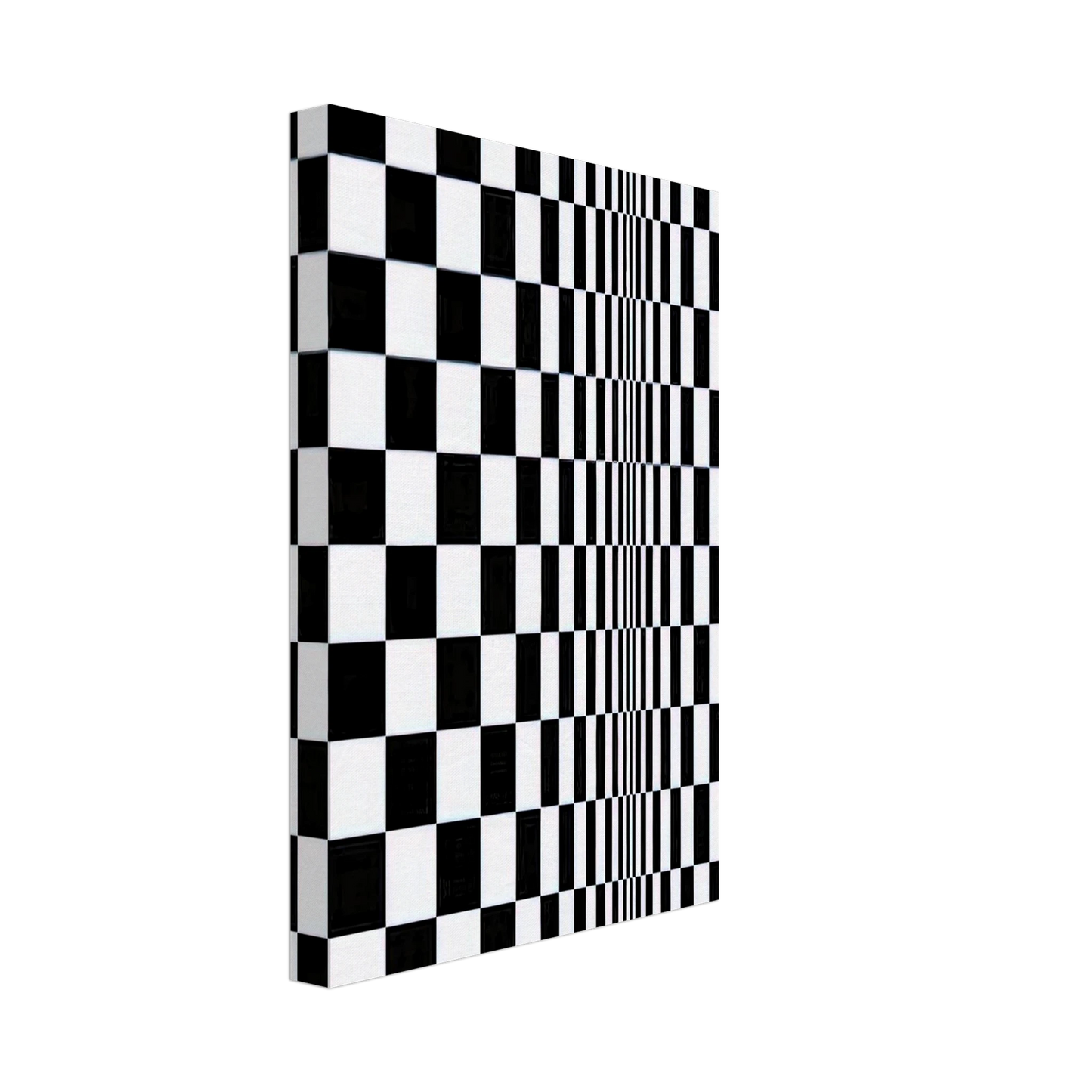 Bridget Riley - MOVEMENT IN SQUARES 1961 Canvas - 40x60 cm / 16x24 inches-canvas