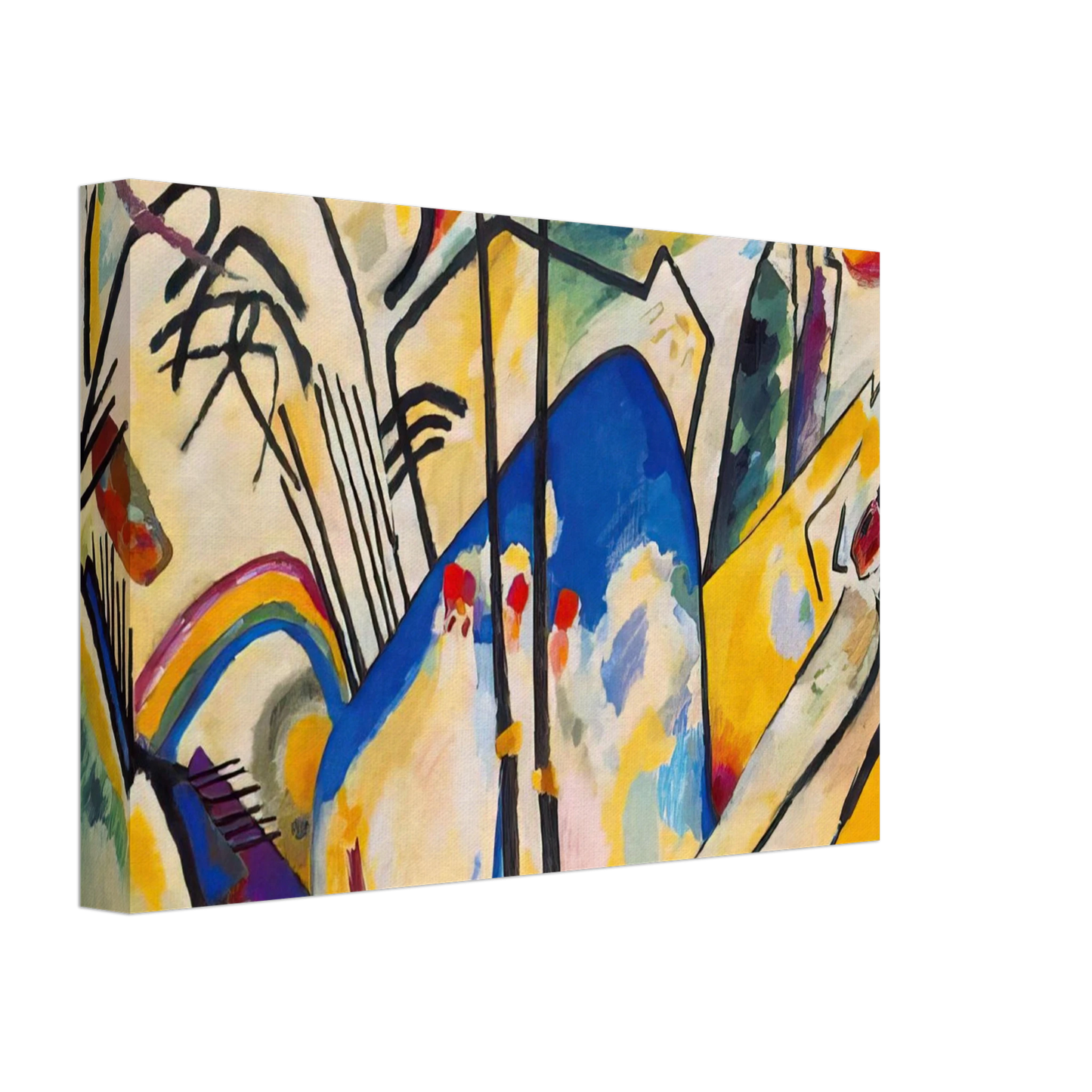 Wassily Kandinsky - COMPOSITION IV 1911 Canvas - 40x60 cm / 16x24 inches-canvas