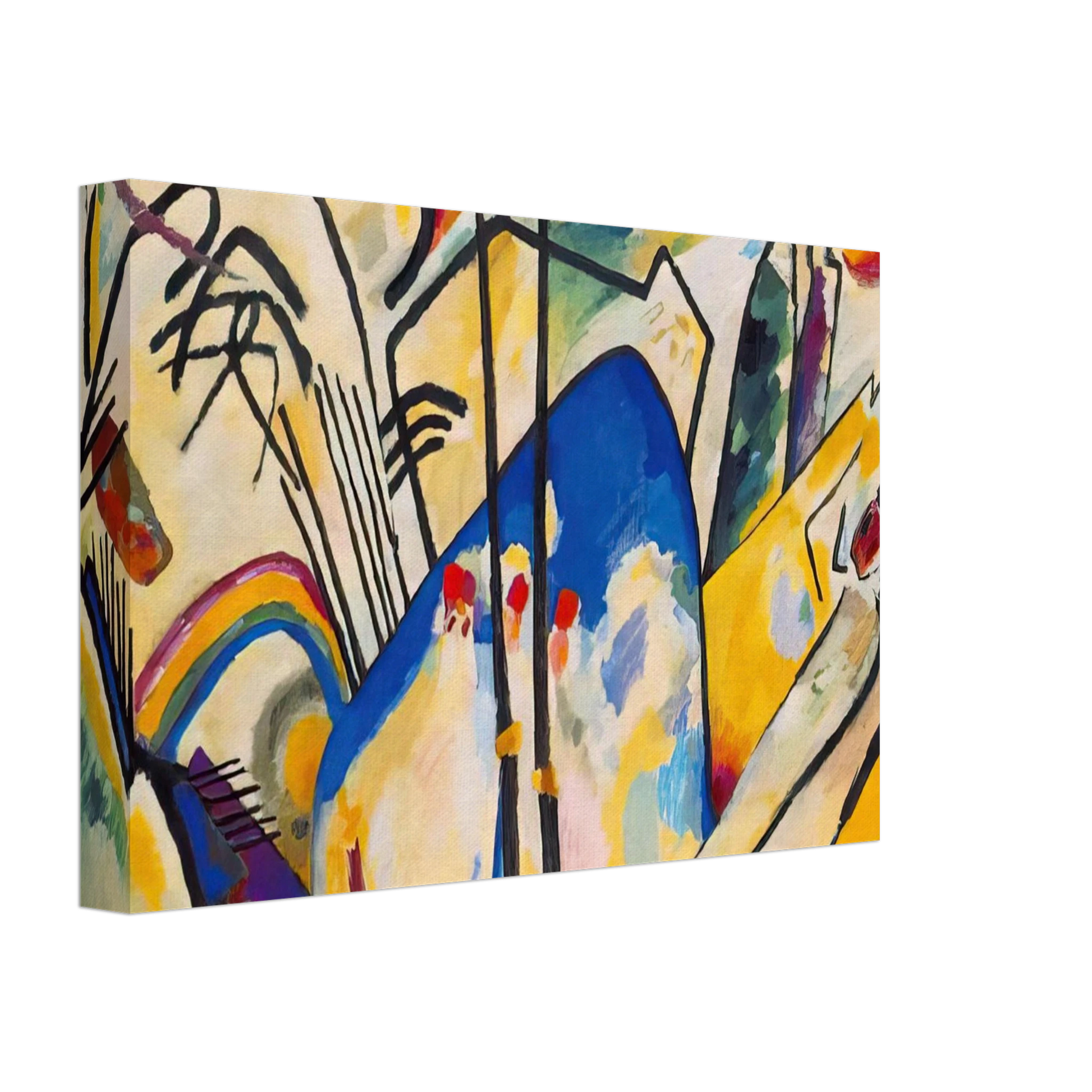 Wassily Kandinsky - COMPOSITION IV 1911 Canvas - 40x60 cm / 16x24 inches-canvas