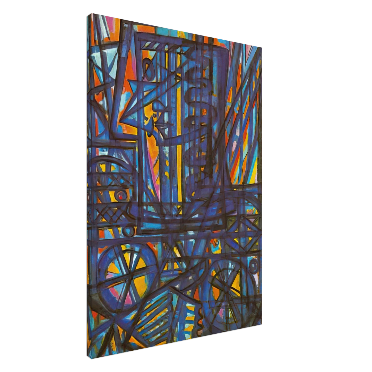 Charles Lapicque - Jeanne d'Arc traversant la Loire - 1940 Canvas - 20x30 cm / 8x12 inches-canvas