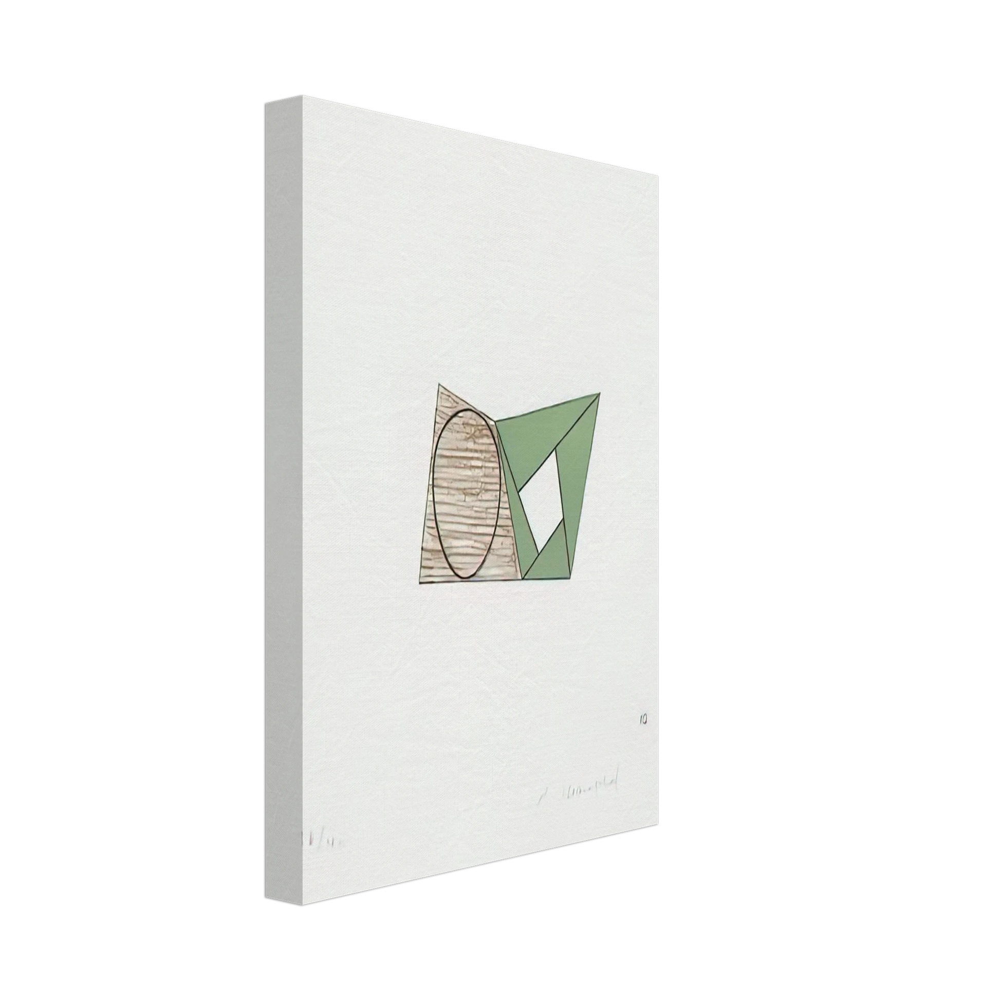 Robert Mangold - PAGES 10 1989 Canvas - 40x60 cm / 16x24 inches-canvas