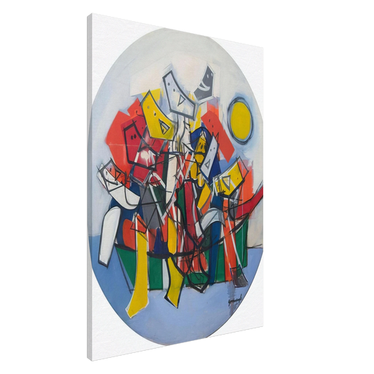 Robert Goodnough - Abduction By Boat - 1963 Canvas - 20x30 cm / 8x12 inches-canvas