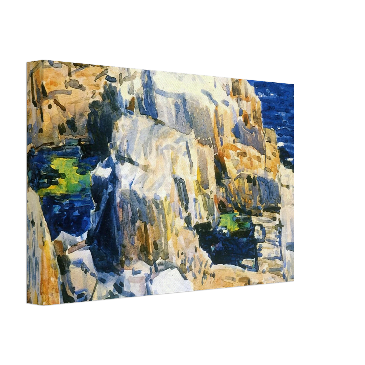 Childe Hassam - Rocks at Appledore Canvas - 40x60 cm / 16x24 inches-canvas