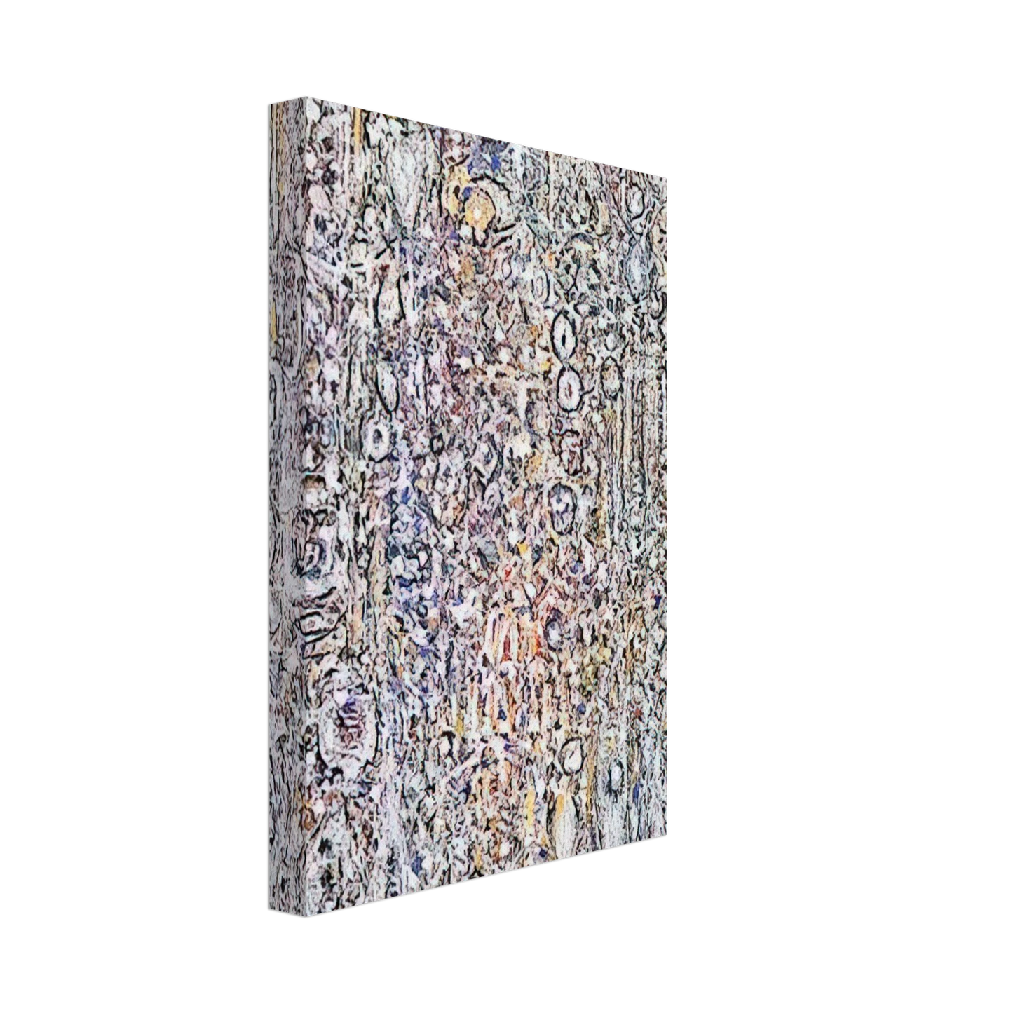 Richard Pousette-Dart - White Gothic No. 5 - 1961 Canvas - 40x60 cm / 16x24 inches-canvas