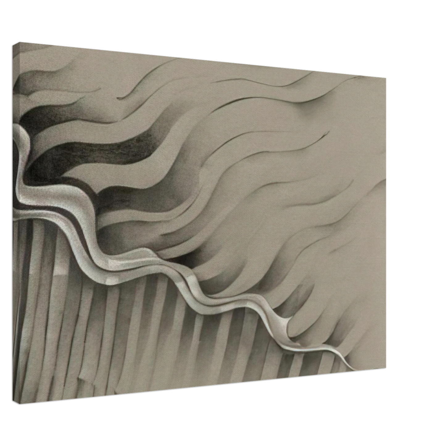 Lee Bontecou - UNTITLED 1985 Canvas - 20x30 cm / 8x12 inches-canvas