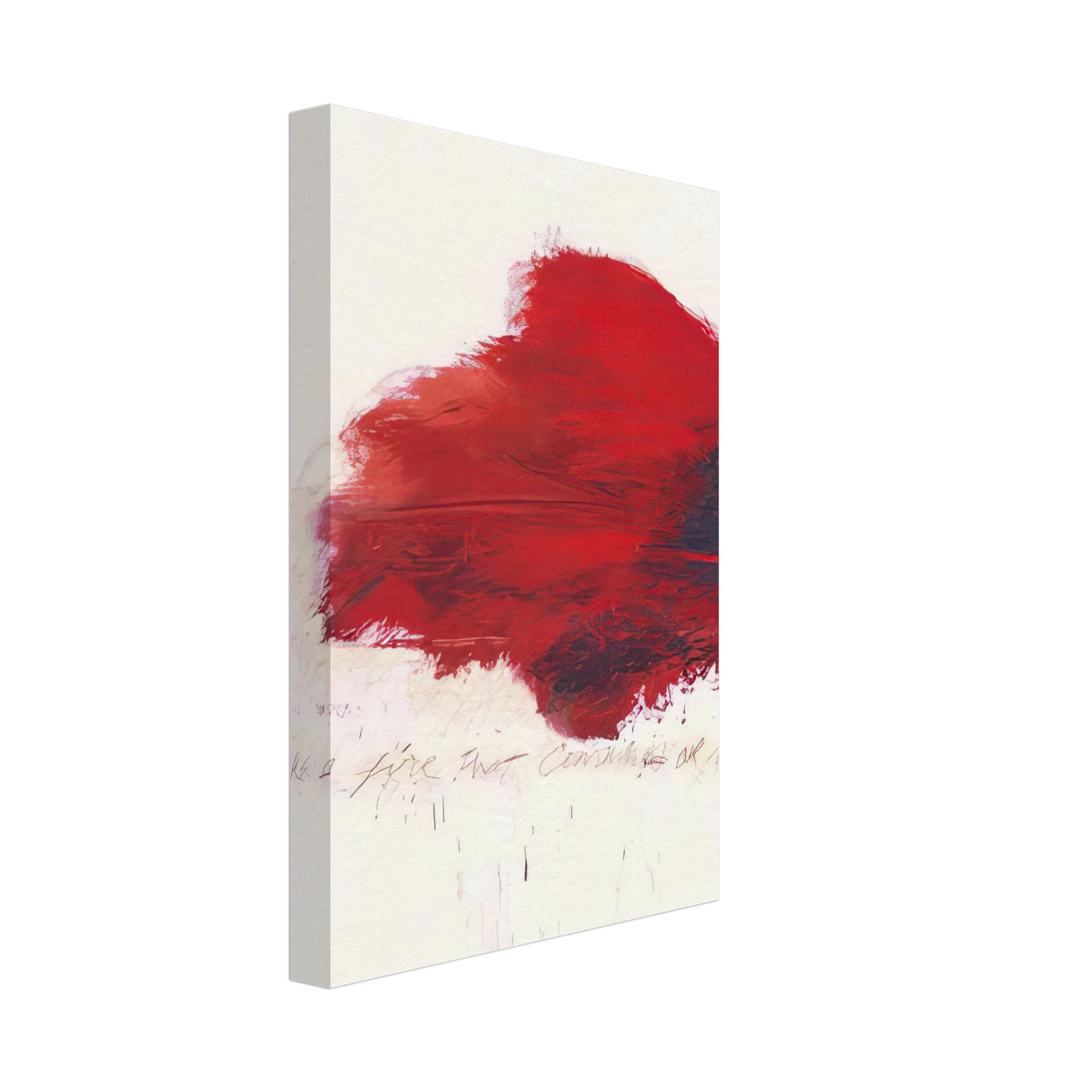 Cy Twombly - Fifty Days at Iliam. The Fire that Consumes All before It Canvas - 40x60 cm / 16x24 inches-canvas