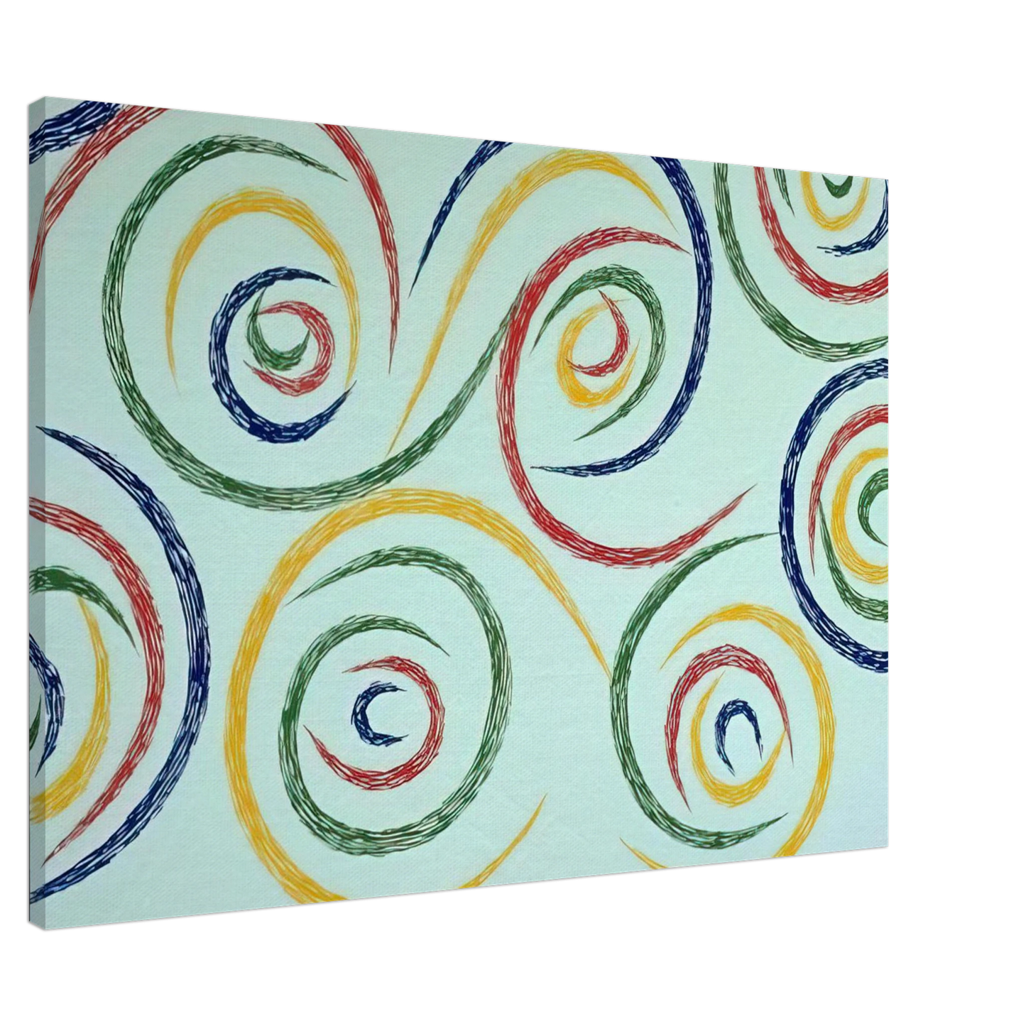 Piero Dorazio - Cercles du Matin - 1992 Canvas - 20x30 cm / 8x12 inches-canvas