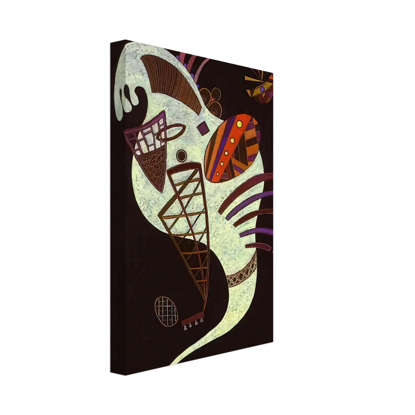 Wassily Kandinsky - WHITE FIGURE 1943 Canvas - 40x60 cm / 16x24 inches-canvas