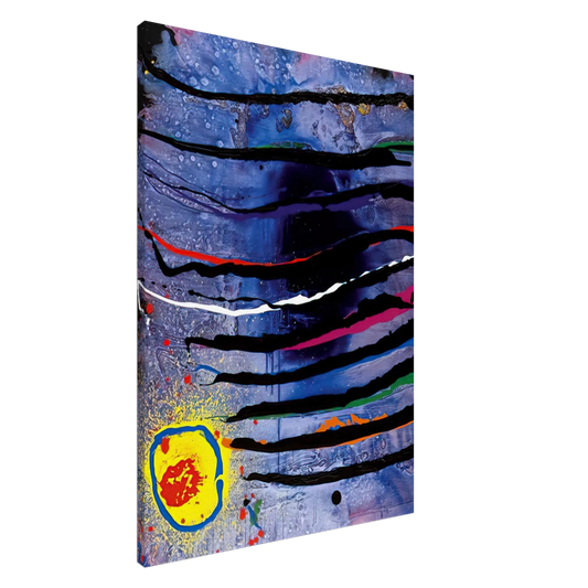 John Hoyland - Tiger's Eye - 10.3.07 - 2007 Canvas - 20x30 cm / 8x12 inches-canvas