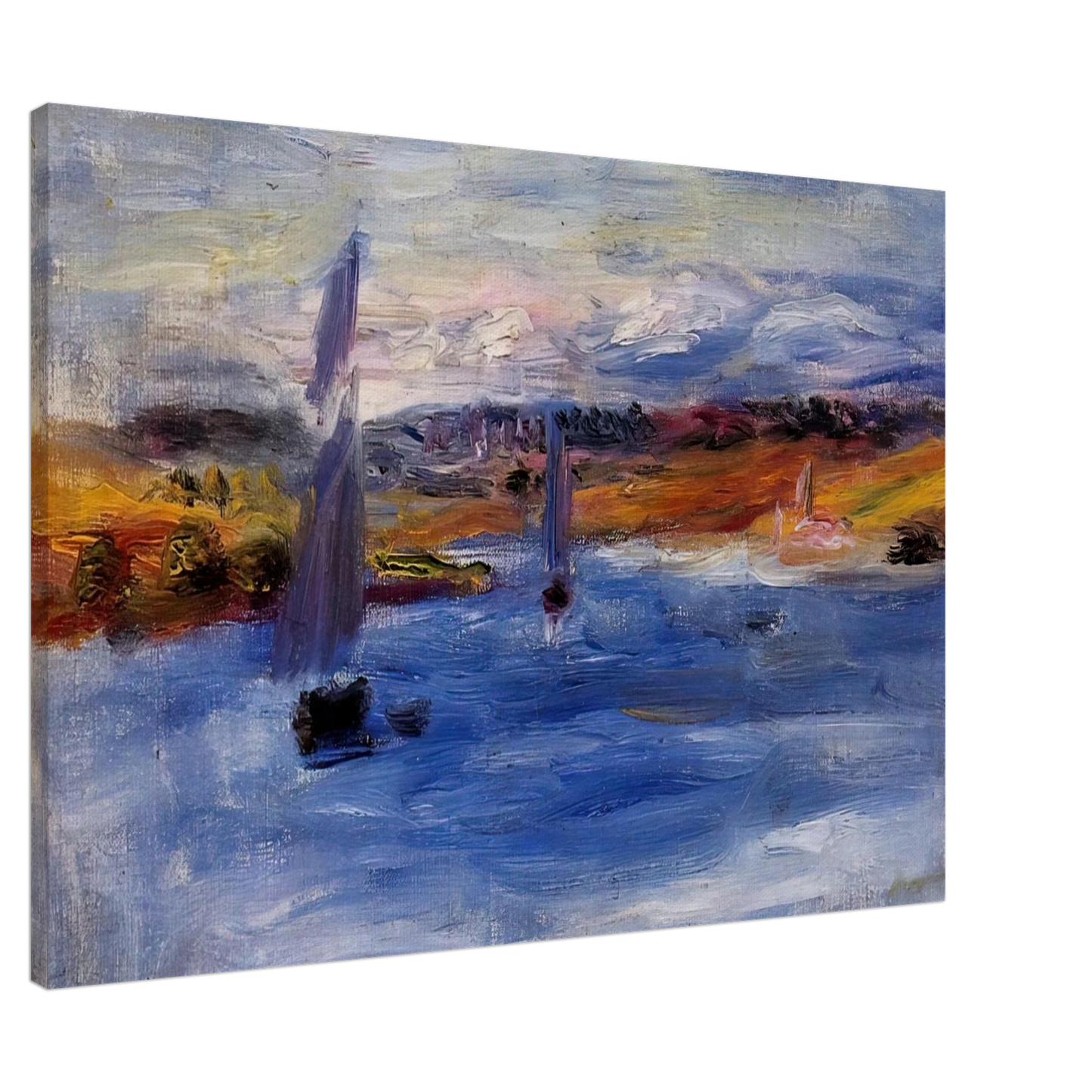 Pierre-Auguste Renoir - Sailboats Canvas - 20x30 cm / 8x12 inches-canvas