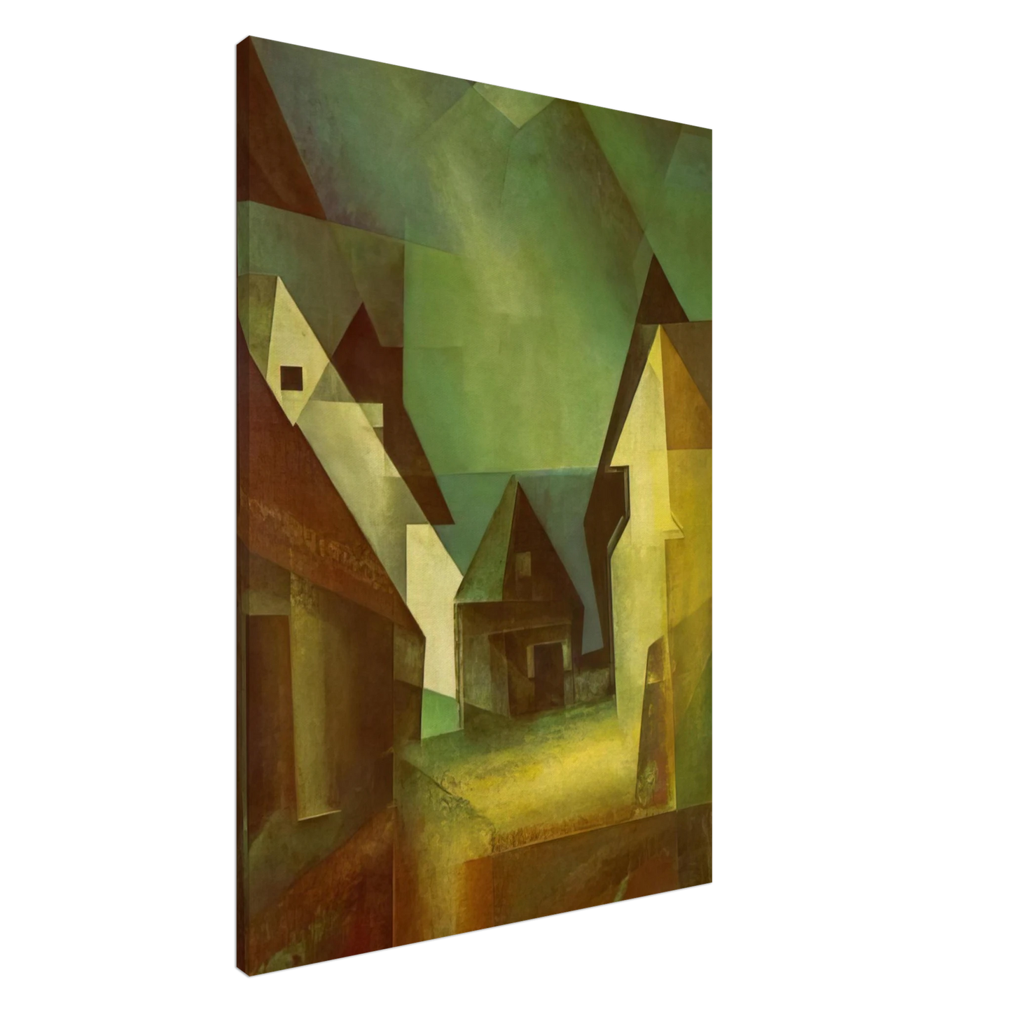 Lyonel Feininger - GABERNDORF II 1924 Canvas - 20x30 cm / 8x12 inches-canvas