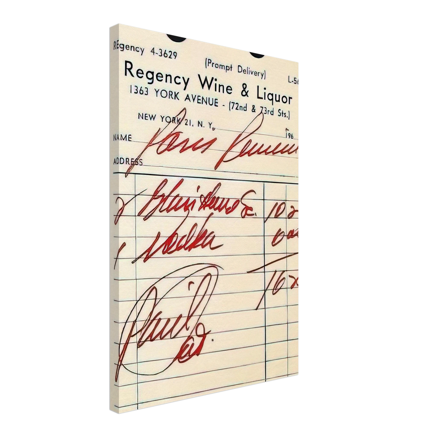 Andy Warhol - Paris Review Poster Canvas - 40x60 cm / 16x24 inches-canvas