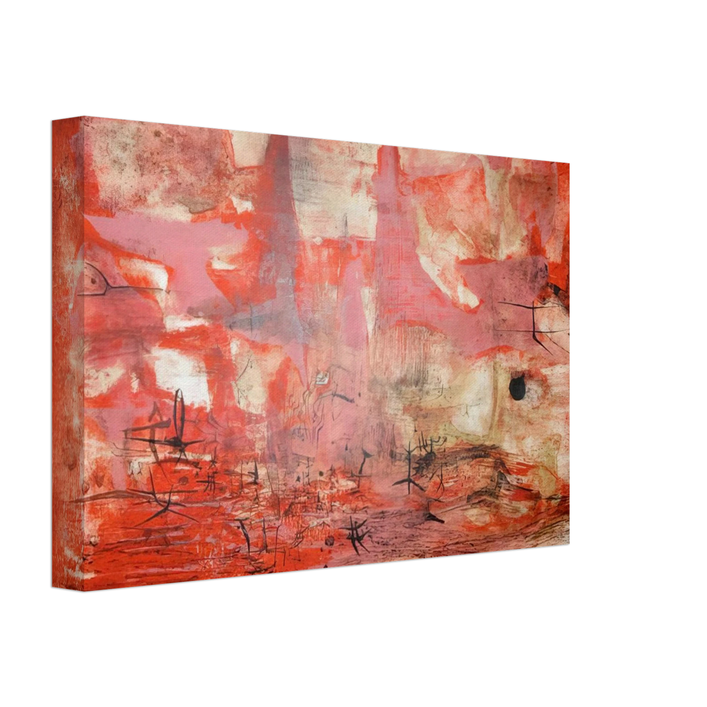 Zao Wou-Ki - EMBRASEMENT 1954 Canvas - 70x100 cm / 28x40 inches-canvas